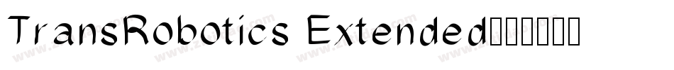 TransRobotics Extended字体转换